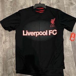 RARE/Liverpool FC Jersey OFFICIAL LFC PRODUCT #DD1H-09 COLOR BLACK/RED PICK SIZE